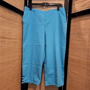 "Alfred Dunner" Blue Capri's